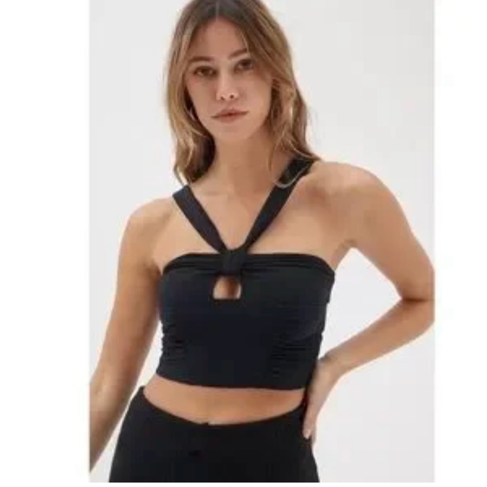 Urban Outfitters Midnight Halter Crop Top